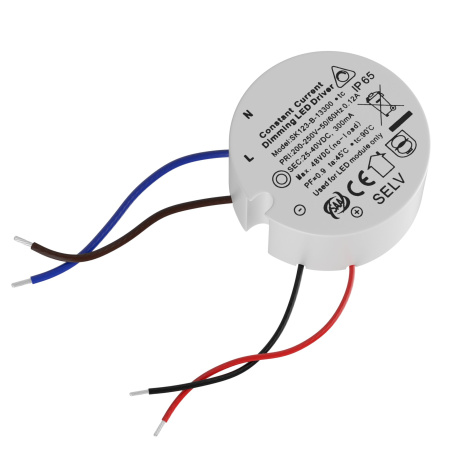 Драйвер Focus Led 25-40V 12Вт IP65 0,3A Пластик Белый C055DR-12W Technical
