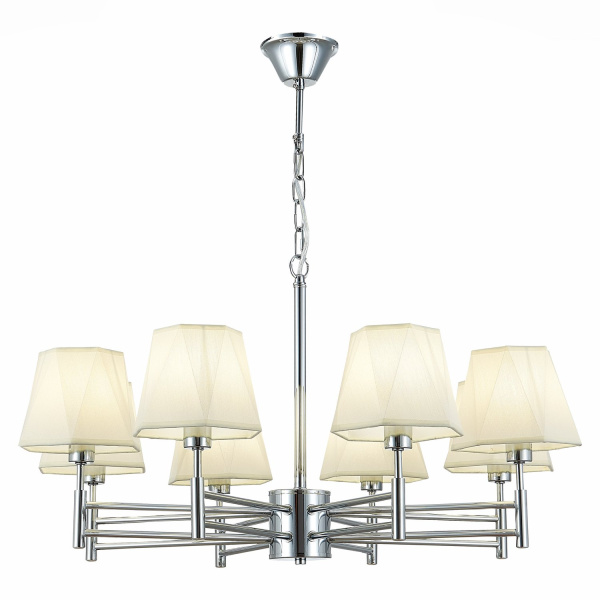 Люстра подвесная Хром/Белый E14 8*40Вт SLE105403-08 EVOLUCE