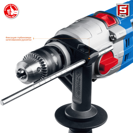 850 Вт ударная 2-х скоростная дрель в кейсе, серия Профессионал ЗУБР