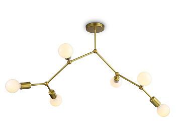 Потолочный светильник в стиле лофт TR8038/6 BS латунь E27*6 max 40W D670*590 Ambrella Light