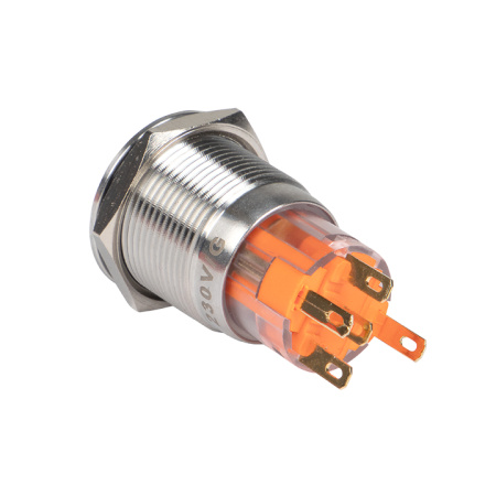 Кнопка S-Pro67 19 мм с фикс, с зеленой подсв, 230В PROxima EKF