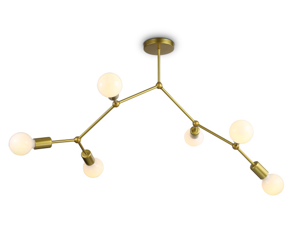 Потолочный светильник в стиле лофт TR8038/6 BS латунь E27*6 max 40W D670*590 Ambrella Light