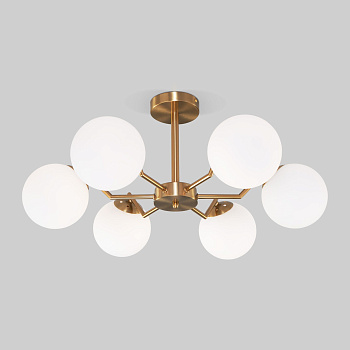 Потолочная люстра 6*E27 60Вт латунь IP20 Frost (70154/6 латунь) Eurosvet