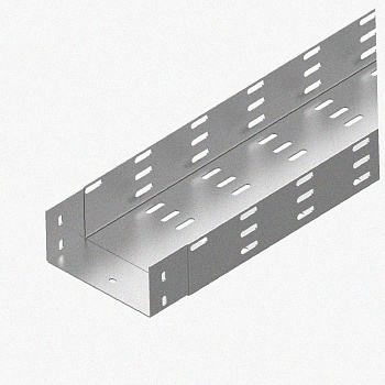 Лоток монтажный цельный перфорированный ЛМЦ150х50х2000 УТ1,5, оцинкованный лист, S1,2