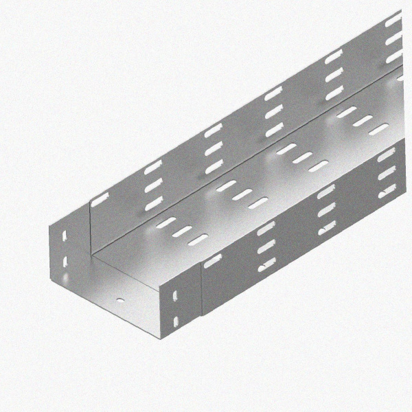 Лоток монтажный цельный перфорированный ЛМЦ150х50х2000 УТ1,5, оцинкованный лист, S1,2