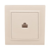 Минск Розетка RJ-45 1-мест, СП бежевый EKF