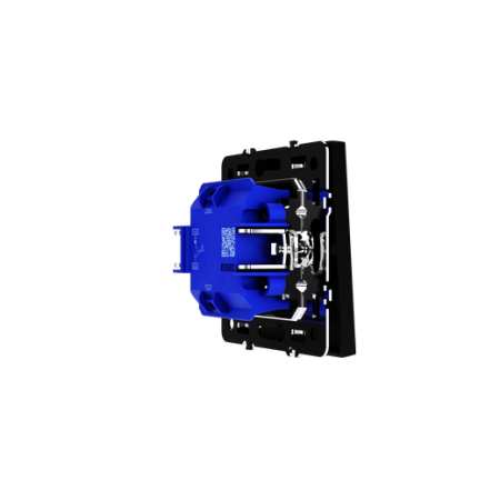 Выключатель с самовозвратом встраиваемый Voltum S70 одноклавишный 10А, (черный матовый)
