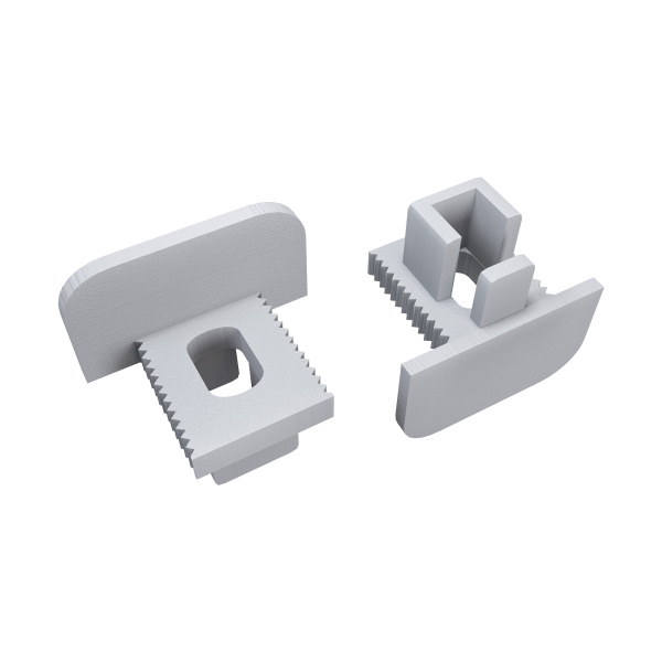 З-08-39 Комплект заглушек для алюминиевого профиля, 08-39, пластиковая, 2шт APEYRON