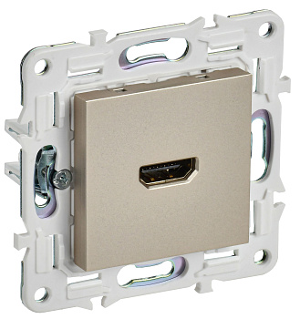 SKANDY Розетка HDMI SK-H01Sh шампань IEK