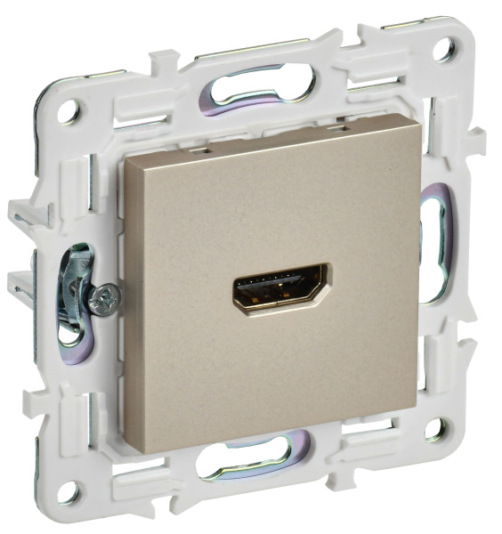 SKANDY Розетка HDMI SK-H01Sh шампань IEK