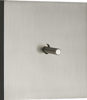 Donel N96 выключателя звонкового типа на 1 тумблер, Цилиндр, 10AX 250V, Вороненая сталь, серия DT