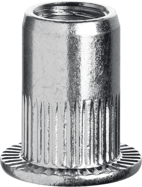 Резьбовые заклепки с насечками, М3, 1500 шт, стальные, стандартный бортик, Профессионал ЗУБР