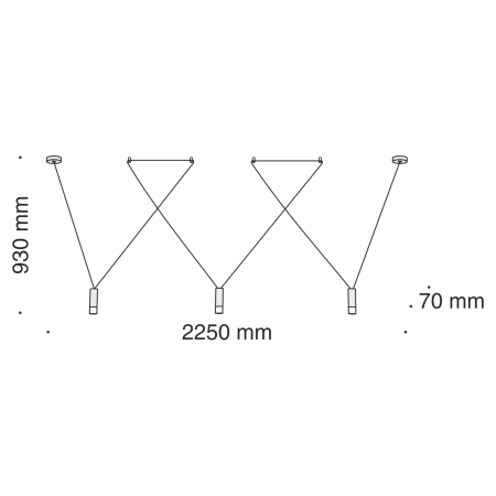 Подвесной светильник 3*G9 6Вт Черный IP20 Davida MOD035PL-03B Technical