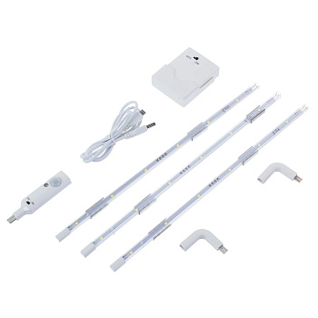 Комплект св/д полосок с датчиком движ. 3W(150lm) 4000 белый  Uniel