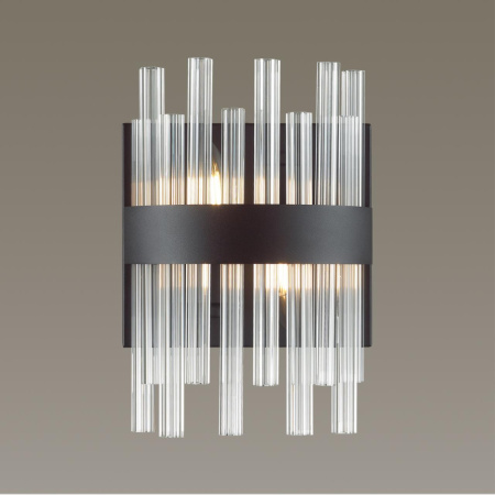 Бра E14 2*40W 220V MITSUKO черный LUMION