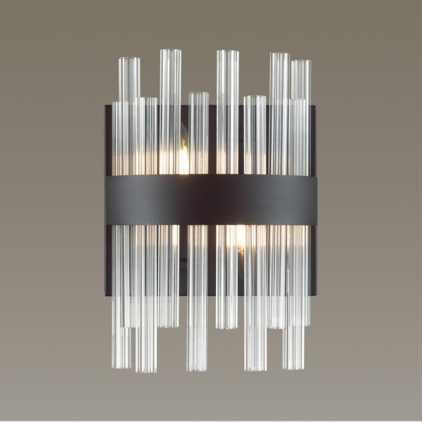 Бра E14 2*40W 220V MITSUKO черный LUMION