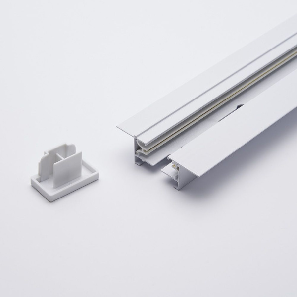 Шинопровод встр.для трековых однофазных св-ков, белый, 1м, CAB1004