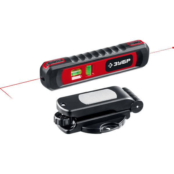 ТОЧКА-ЛИНИЯ уровень линейный лазерный-точка (20м) + линия (5м), подставка-штатив, точн. +/-0,4 мм/м, 34926 ЗУБР