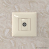 Розетка TV оконечная в стену, "Avanti", "Ванильная дымка" DKC