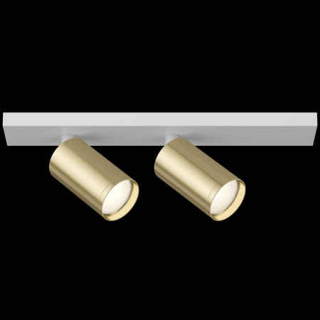 Потолочный светильник 2*GU10 10Вт Белый с Золотом IP20 FOCUS S C051CL-2WG Technical