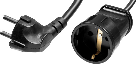 Силовой удлинитель-шнур ПВС 3x0.75 50м 2500Вт, ПВС 307-Ш ЗУБР