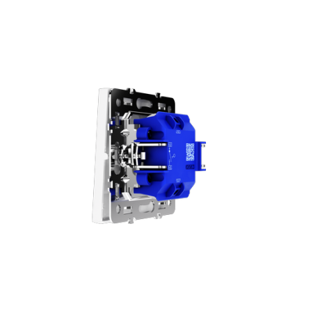 Выключатель встраиваемый Voltum S70 одноклавишный 10А, (белый глянцевый)