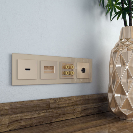 Favorit Рамка на 4 поста (шампань) Werkel