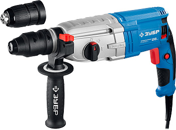 800 Вт, 28 мм, перфоратор SDS Plus + БЗП, серия Профессионал ЗУБР