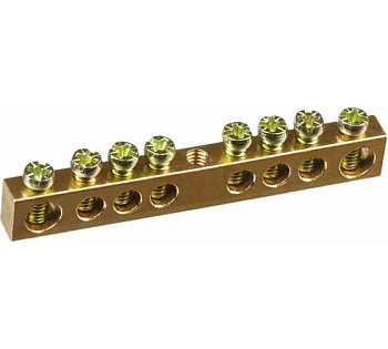 Шина нулевая 6х9мм 8/1 (8групп/крепеж по центру) Navigator