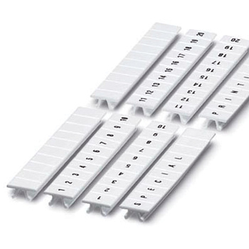 Маркировка для клемм, ширина 8 мм, узкая, для клемм Push-in, белая, от 36 до 42, верт.ориент., 1 шт. карта из 56 маркеров DKC