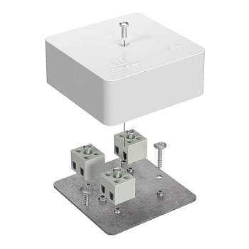 Коробка огнестойкая для кабель-канала 40-0450-FR2.5-6 Е15-Е120 75х75х30 RAL9003 Промрукав (87 шт/уп)