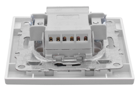 Минск Выключатель 2-клавишный СП с индикатором,10А, белый EKF