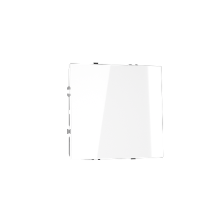 Выключатель с самовозвратом встраиваемый Voltum S70 одноклавишный 10А, (белый глянцевый)