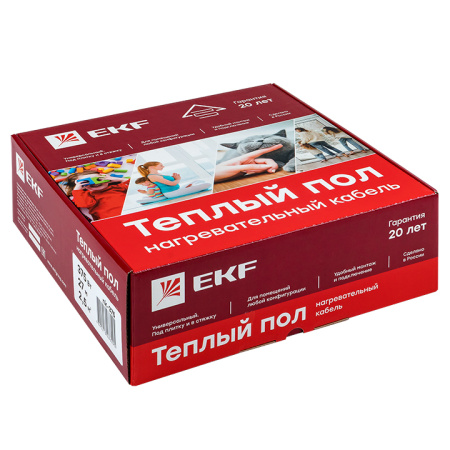 Теплый пол (нагревательный кабель) 150Вт 10 м 1,0 м2 EKF Теплый пол (нагревательный кабель) 150Вт 10 м 1,0 м2 EKF