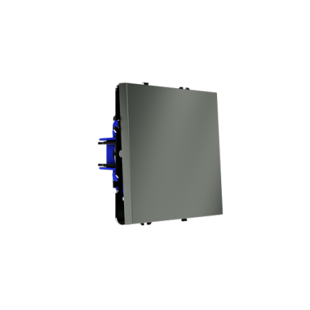 Выключатель с самовозвратом встраиваемый Voltum S70 одноклавишный 10А, (титан)