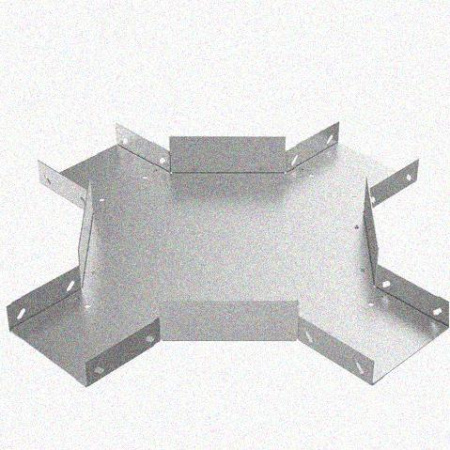 Лоток крестообразный замковый перфорированный КМЗ 100х80 УТ1,5, нержавеющая сталь, S0,8