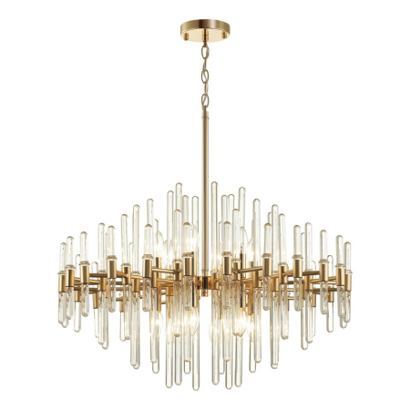 Люстра E14 12*40W STIKA золотой/стекло ODEON LIGHT