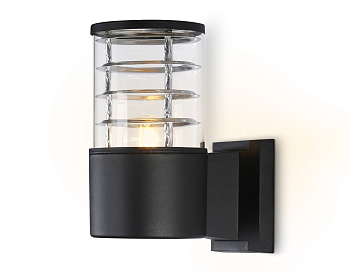 Светильник уличный настенный архитектурный ST2522 BK/CL черный/прозрачный IP54 E27 max 11W 200*110*155 Ambrella Light