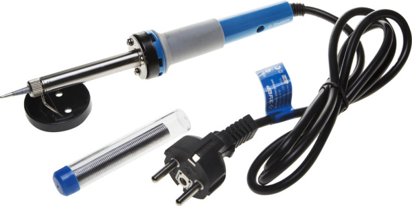 Электропаяльник "ЭКСПЕРТ", 2-комп. рукоятка, жало "ДСС", форма конус, 40Вт ЗУБР