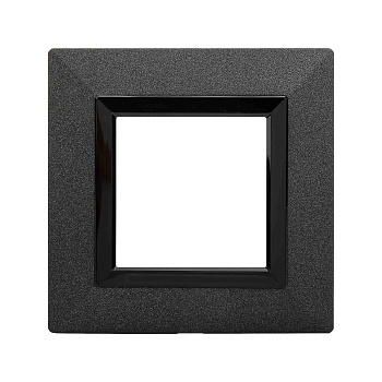 Рамка из металла, "Avanti", графитовая, 1 пост (2 мод.) DKC