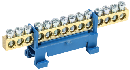 Шина N "ноль" на DIN-изоляторе типа "Стойка" ШНИ-6х9-14-С-С IEK