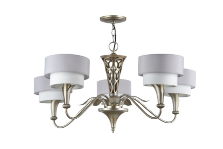 Люстра 5*E14 40Вт Серебро Антик IP20 Lillian H311-05-G Maytoni