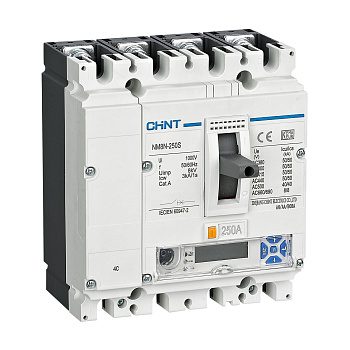 Выключатель автоматический NM8N-250Q EM 4П 32А 70кА с электр. расцепителем, LCD CHINT