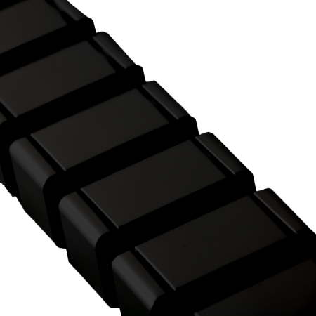 Donel Кабель-канал вертикальный гибкий SquareDesign, пластик, черный, длина 0.792м