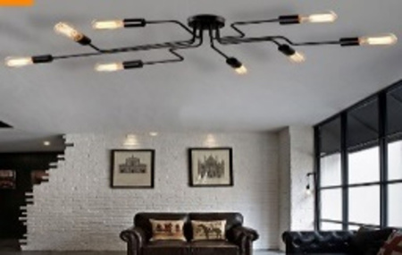 Потолочный светильник 12*E27 60Вт Черный IP20 Gilbert T532CL-12B Maytoni