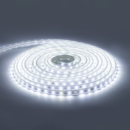 10-55 Комплект светодиодной подсветки, 220В, 6Вт/м, smd2835, 60д/м, IP65, 5м, белый ПВХ шнур с прозрачным рассеивателем, с аксессуарами(сет... APEYRON