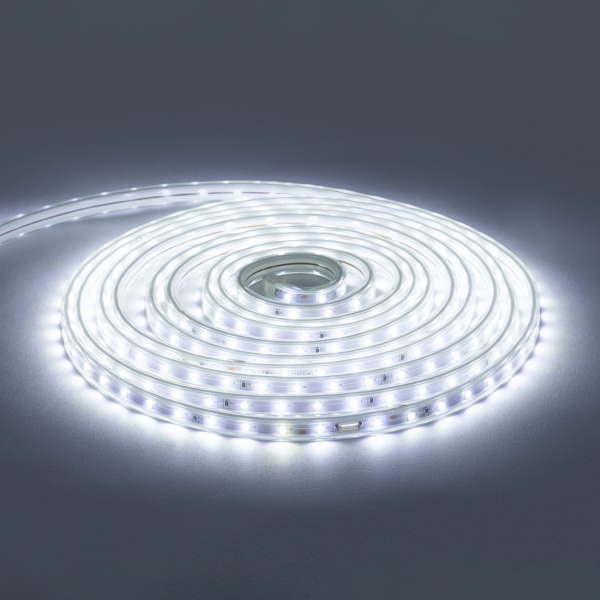 10-55 Комплект светодиодной подсветки, 220В, 6Вт/м, smd2835, 60д/м, IP65, 5м, белый ПВХ шнур с прозрачным рассеивателем, с аксессуарами(сет... APEYRON