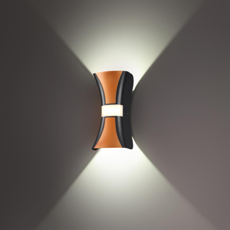 Св-к ландшафтный св/д IP54 LED 4000К 12W 85-265V CALLE черный/золото NOVOTECH