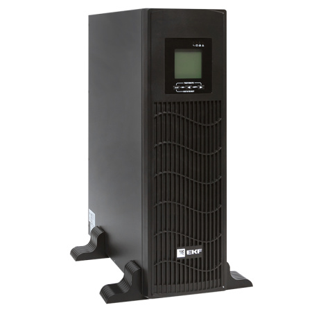 ИБП линейно-интерактивный E-Power PSW 600 2000 ВА, 1600 Вт для монтажа в стойку, c АКБ 3 х 12В_9 Ач USB,RJ45,6хСE13 EKF