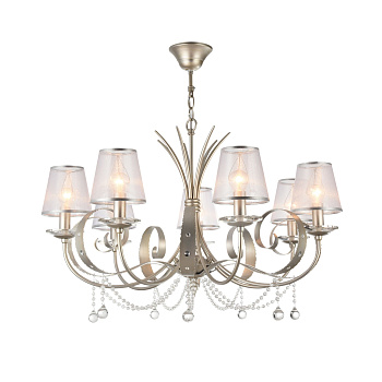 Люстра 7*E14 40Вт Серебро IP20 Darina FR2755-PL-07-BR Freya